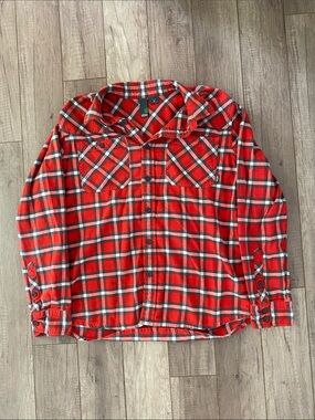 Men’s Stio Red Flannel Shirt